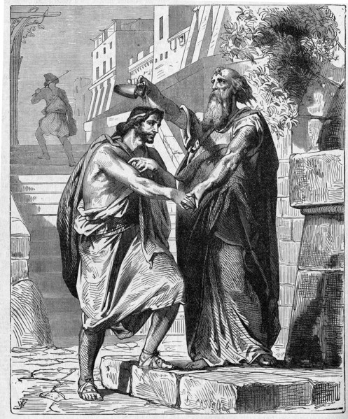 Religion The Holy Bible. Saum becomes King