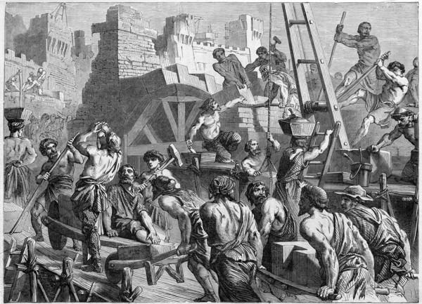 Religion The Holy Bible. A reconstruction of Jerusalem