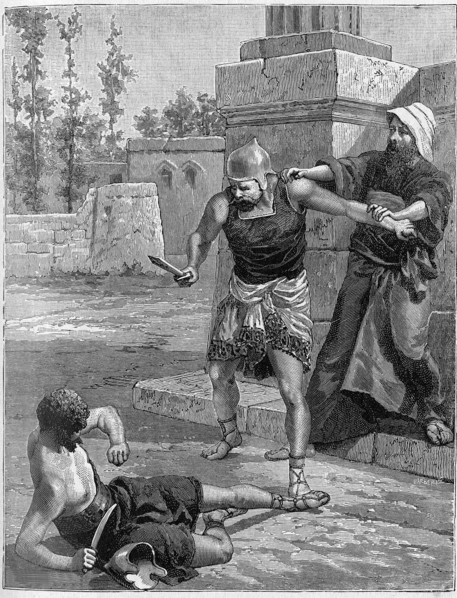 Religion The Holy Bible. The fight brings to a blood spread