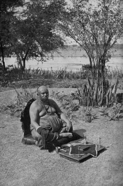 Historical Geography. 1900. India. True devotion at worship in the temple of the mind.