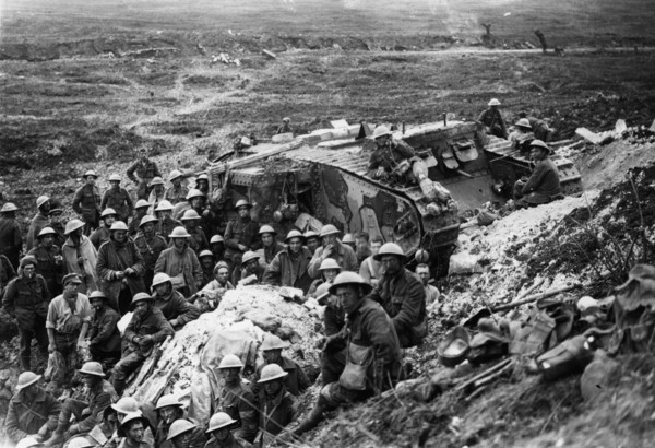 Mark I. tank at Flers.