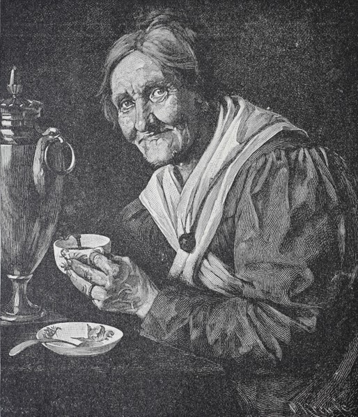 Old Woman With Coffee Cup