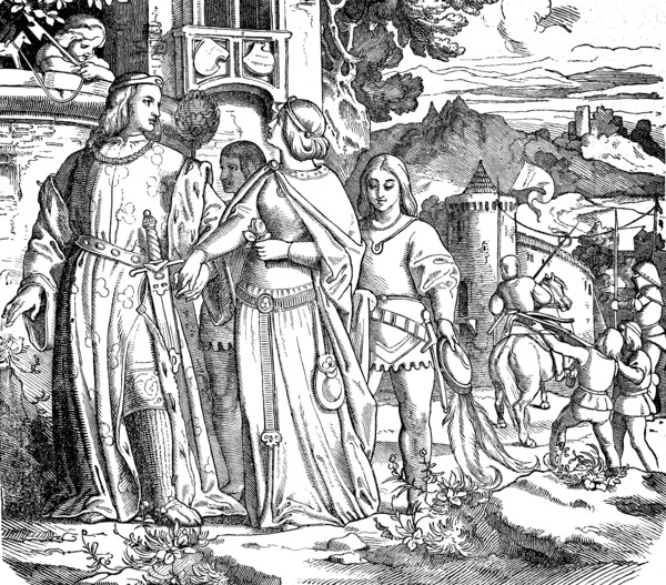 Scene From Life On A Knight'S Castle