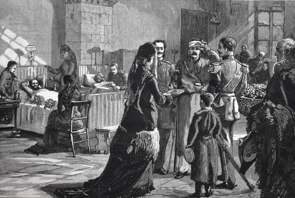 Nilhilism In Russia: Members Of The Imperial Family Visiting The Soldiers Who Were Wounded When The Late Czar Was Assassinated. The Russian Nihilist Movement Was A Russian Trend In The 1860S That Reje...