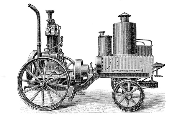 Kerosene Engine Used In A Traction Engine