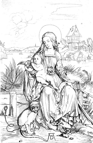Mary With The Child By Albrecht Dürer