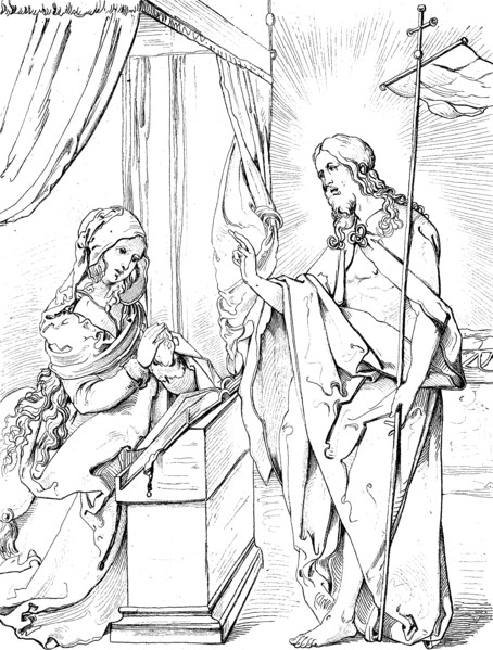 Jesus Christ Says Goodbye To Mary