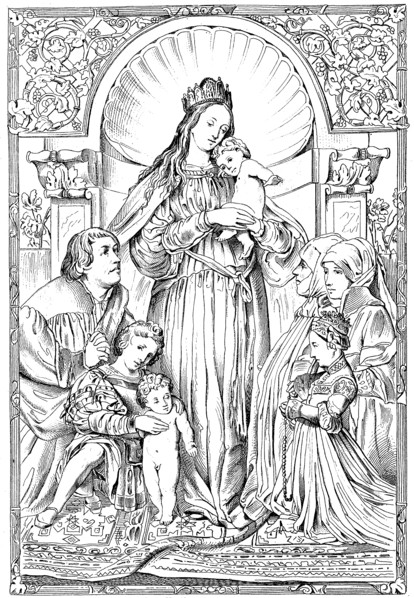 Adoration Of The Holy Mary With The Child