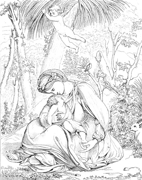 The Holy Maria With The Child Jesus