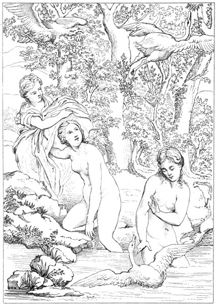 The Bath Of Leda And The Swan Is A Story And Subject In Art From Greek Mythology
