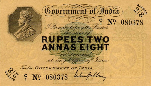 Rupees 2 and Annas 8