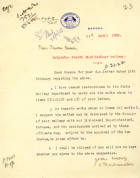 Letter head with royal seal or Coat of Arms 21/iv/1938