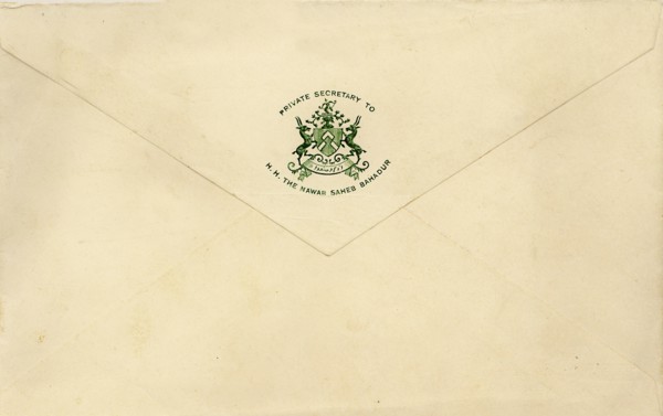 Royal Envelop with Coat of Arms