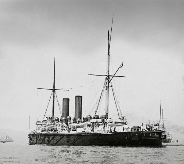 Naval battle ship HMS Hawke