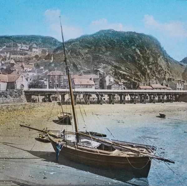 Magic Lantern slide circa 1887 hand coloured