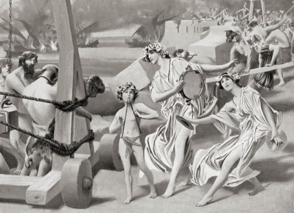 Demolition of the long walls of Athens