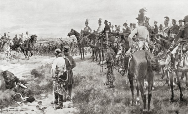 Bringing news of the Battle of Leipzig aka Battle of the Nations