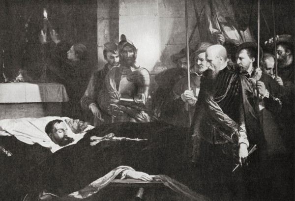 The Brussels Guild of Marksmen paying their last honours to the Counts of Egmont and Hoorn
