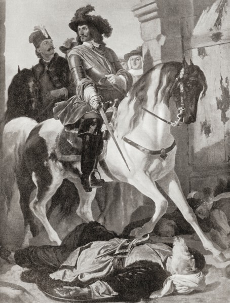 Charles V entering the city of Buda after defeating the Turks at the end of the Second Siege of Buda in 1686