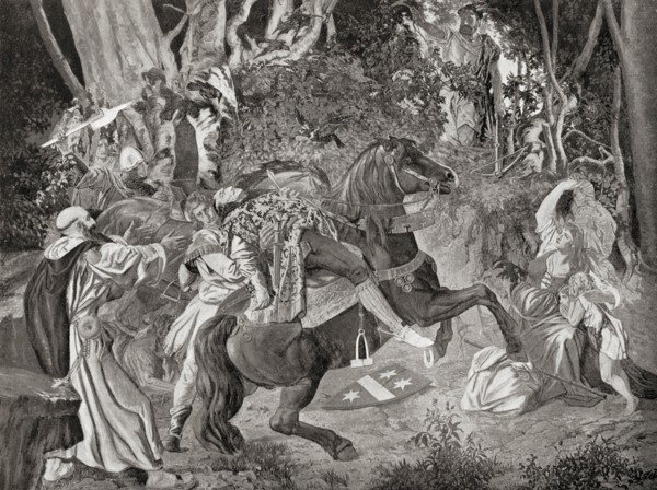 The murder of Albrecht Gessler by William Tell