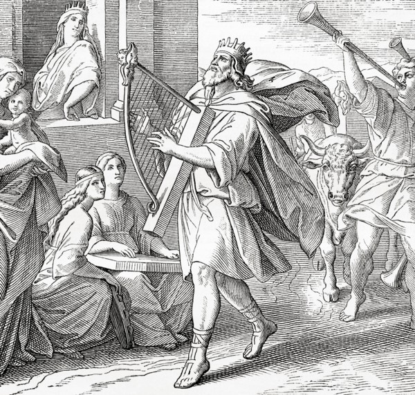 King David returning the Ark of the Covenant to Jerusalem