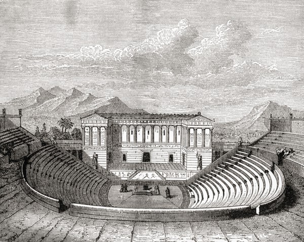 The ancient Greek theatre at Segesta
