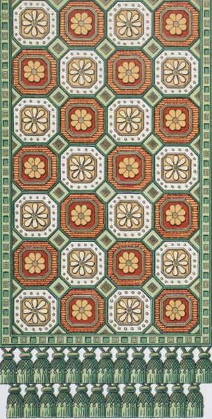 Assyrian rug with trimmings