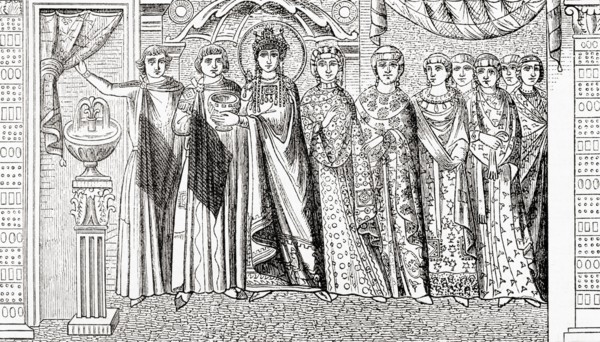 The Empress Theodora and her attendants