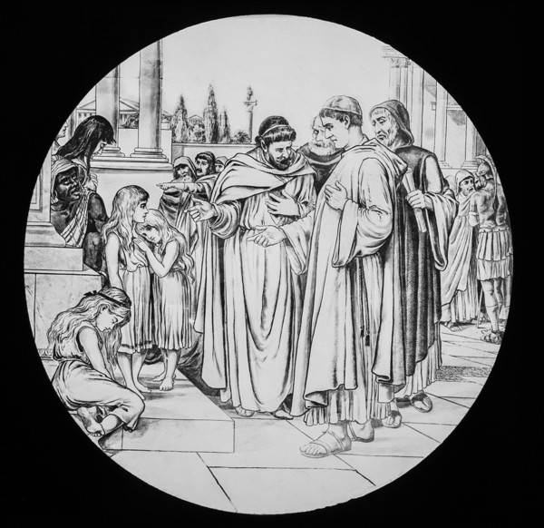 A magic lantern slide circa 1900