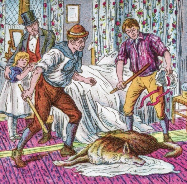 Coloured page of an illustration and storyline to a child's storybook