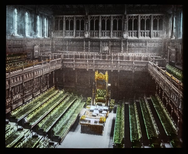 Magic Lantern slide circa 1900 hand coloured views of London