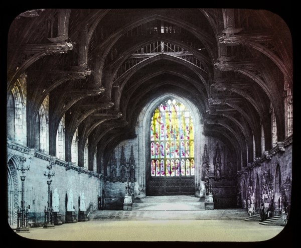 Magic Lantern slide circa 1900 hand coloured views of London