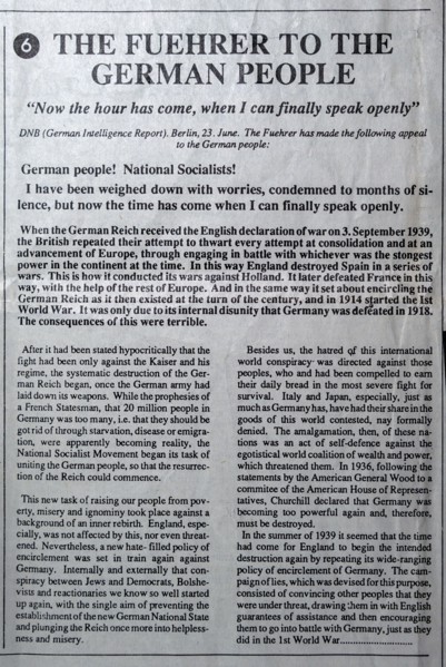 Newspaper artcile from The General-Anzeiger