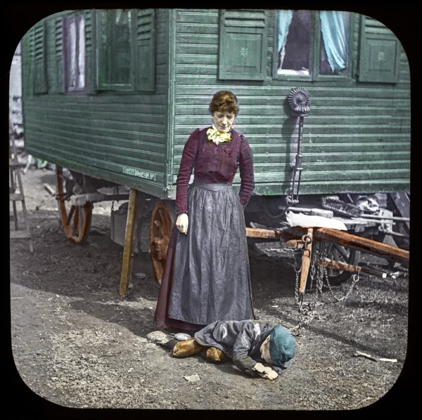 Magic lantern slide circa 1900