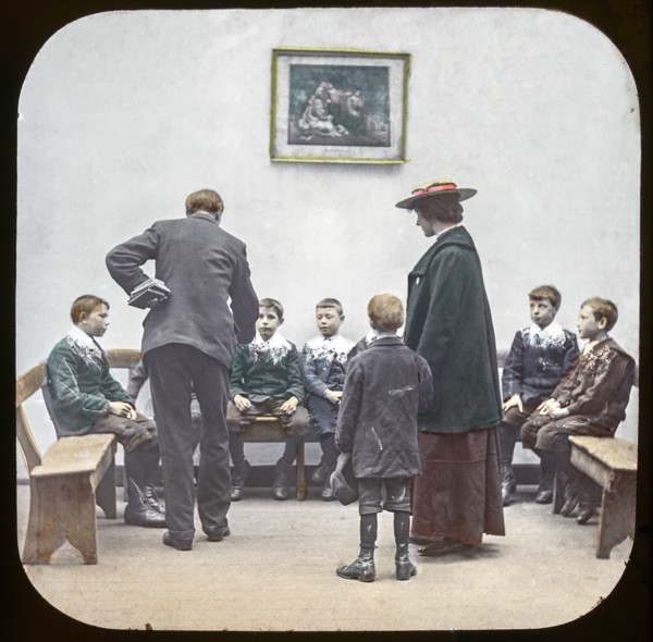 Magic lantern slide circa 1900