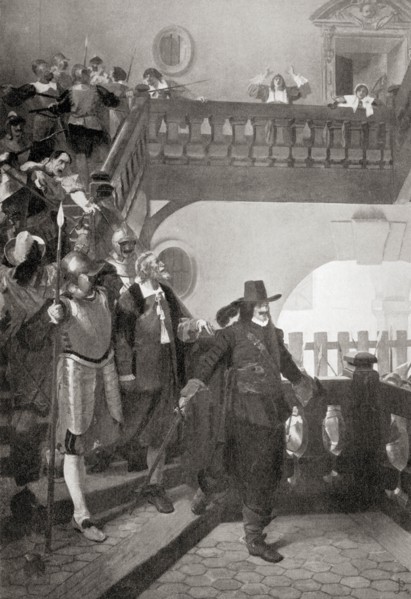 The arrest of Broussel and the leaders of the oppostion in the Paris Parlement