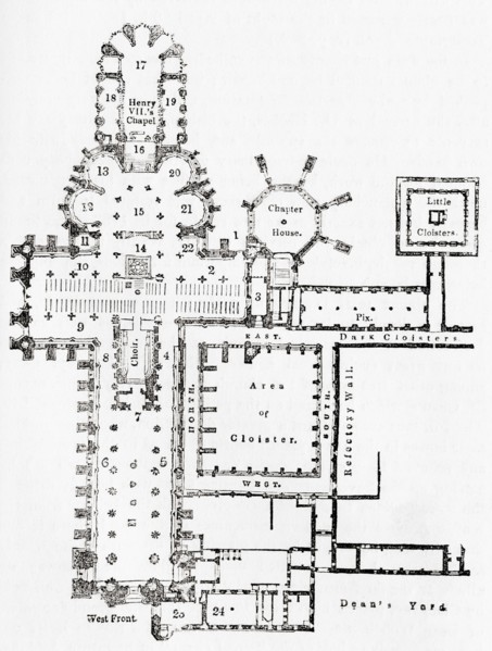Plan of Westminster Abbey