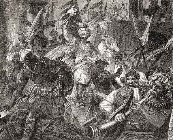 The Battle of Alcácer Quibir aka Battle of Three Kings or Battle of Oued al-Makhazin