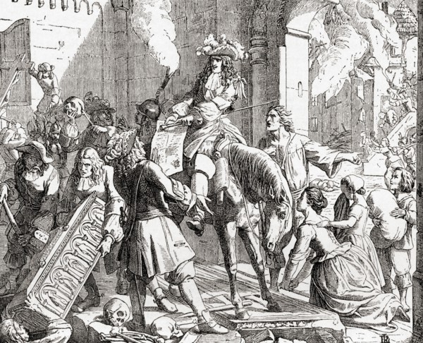 King Louis XIV of France in the palatinate at the start of the Nine Years' War