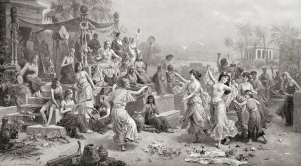 The court of Mark Antony and Cleopatra