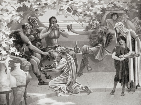 Goths seen surrounded by slaves