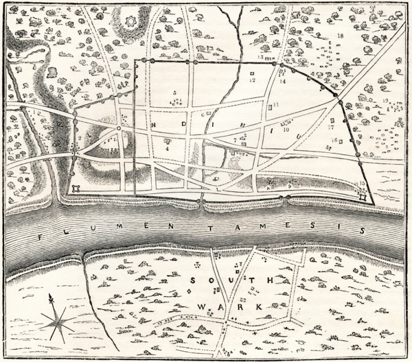 A plan of Roman London