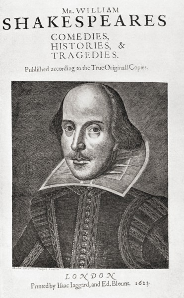 After a facsimile of the title-page of the first folio edition of Shakespeare's Works