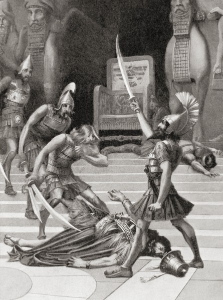 The death of Belshazzar