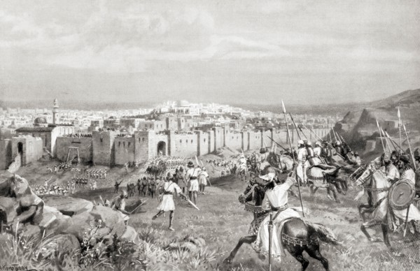 The capture of Jerusalem in 614AD by Shahrbaraz