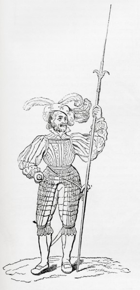 Suit of ribbed and engraved armour