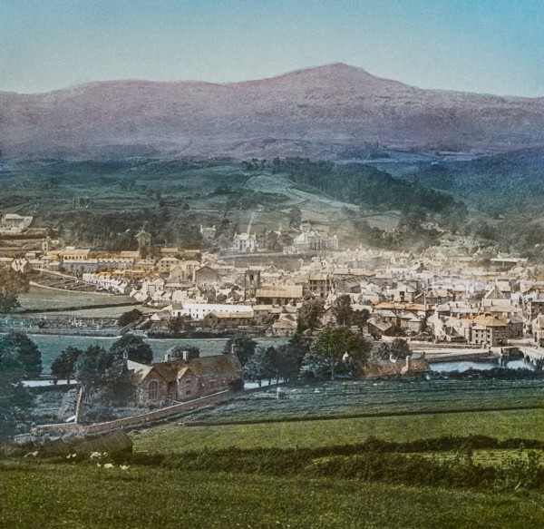 Magic Lantern slide circa 1900 hand coloured