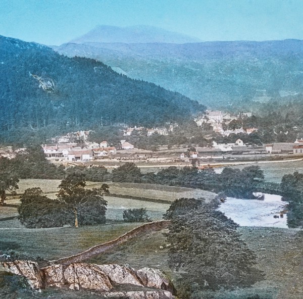 Magic Lantern slide circa 1900 hand coloured