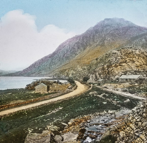 Magic Lantern slide circa 1900 hand coloured