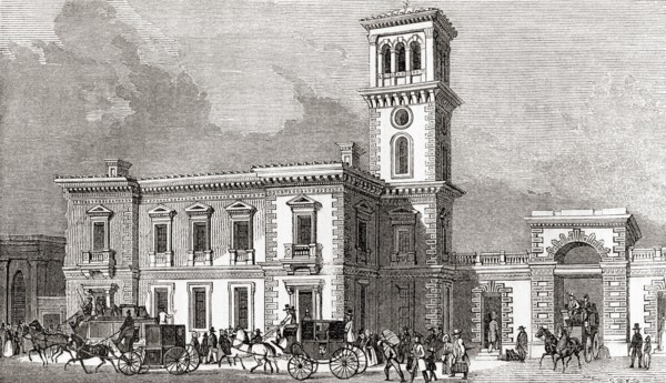 The London Bridge railway station